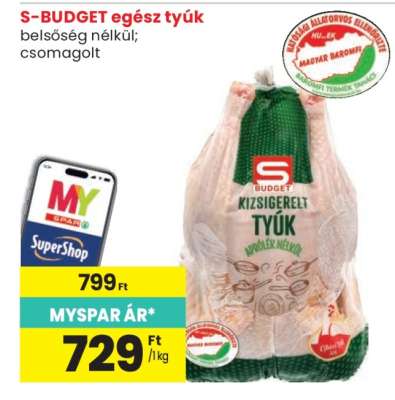 S-BUDGET egész tyúk