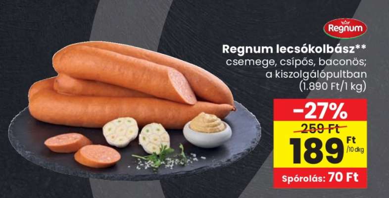 Regnum lecsókolbász