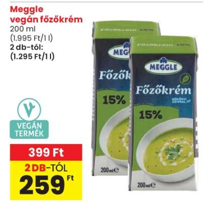 Meggle vegán főzőkrém