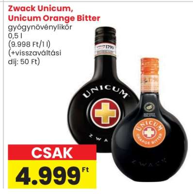 Zwack Unicum, Unicum Orange Bitter