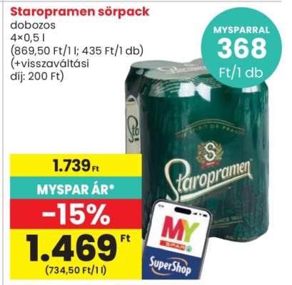 Staropramen sörpack