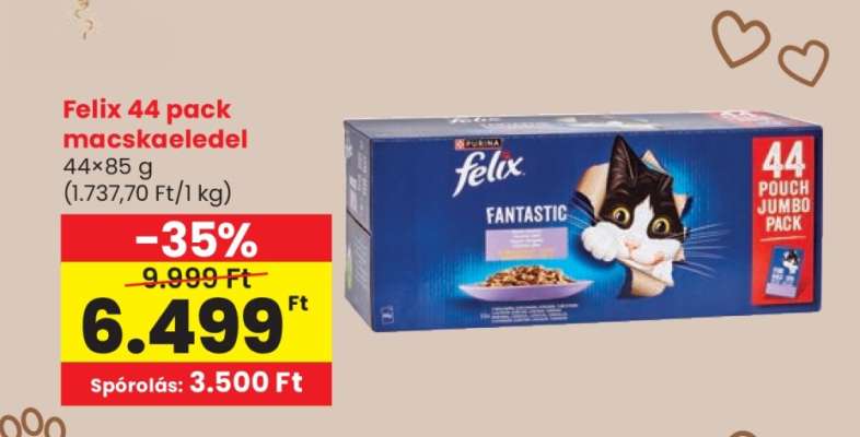 Felix 44 pack macskaeledel