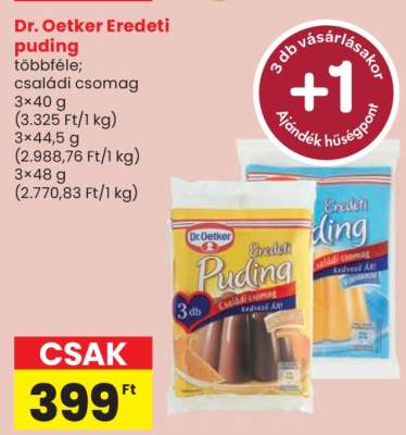 Dr. Oetker Eredeti Puding