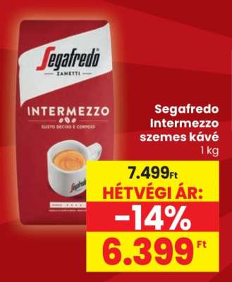 SEGAFREDO Intermezzo szemes kávé