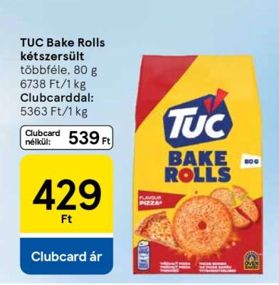 TUC Bake Rolls kétszersült