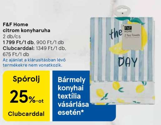 F&F Home citrom konyharuha