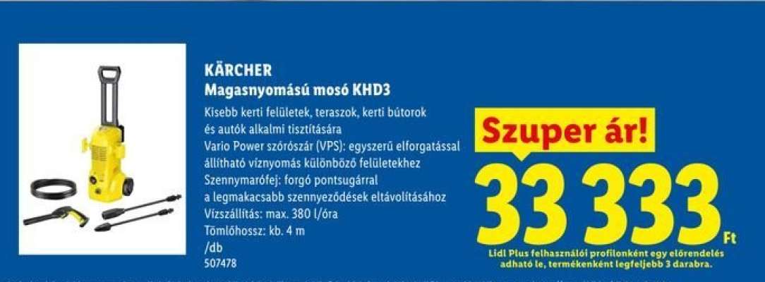 KÄRCHER Magasnyomású mosó KHD3
