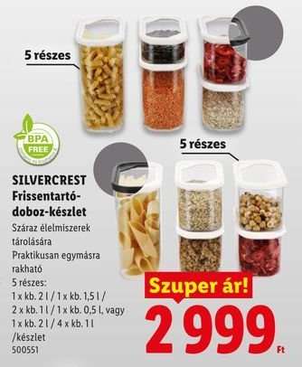 SILVERCREST Frissentartó-doboz-készlet