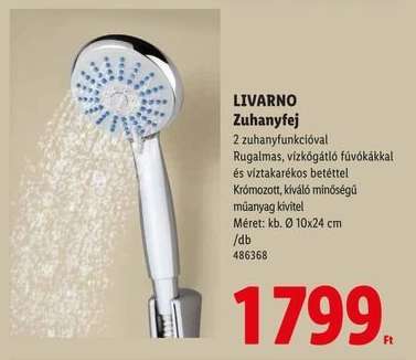Livarno Zuhanyfej