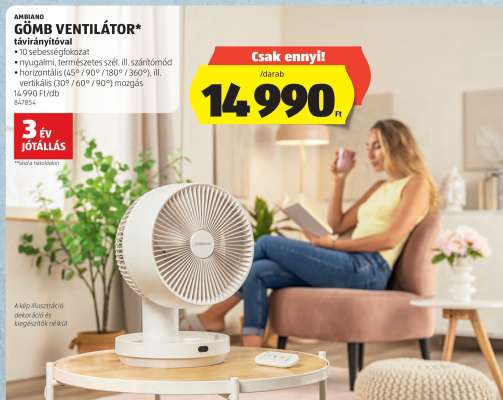 Ambiano Gömb Ventilátor