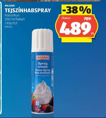 MILSANI TEJSZÍNHABSPRAY
