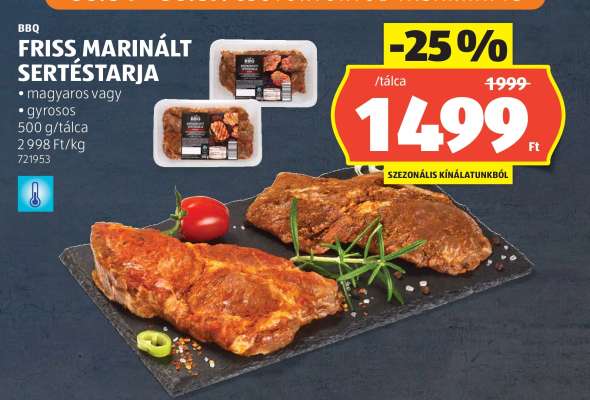 Friss Marinált Sertéstarja