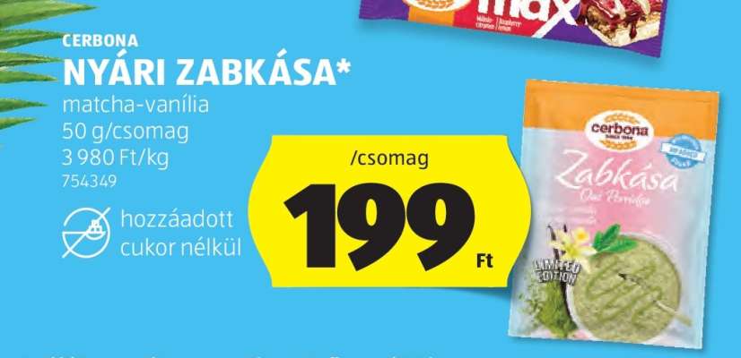 CERBONA NYÁRI ZABKÁSA