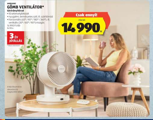 AMBANO GÖMB VENTILÁTOR