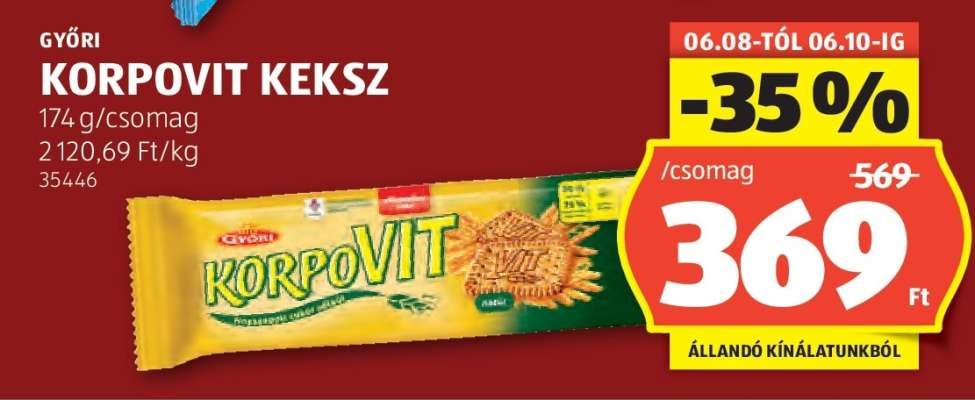 GYŐRI Korpovit keksz