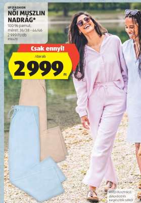 Női muszlin nadrág