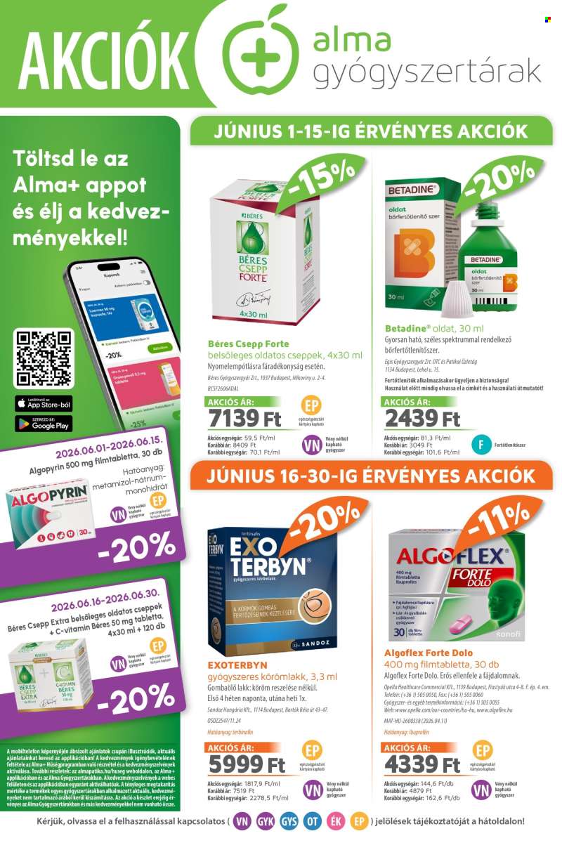 Újság Alma Gyógyszertárak - 2026.06.01 - 2026.06.30.