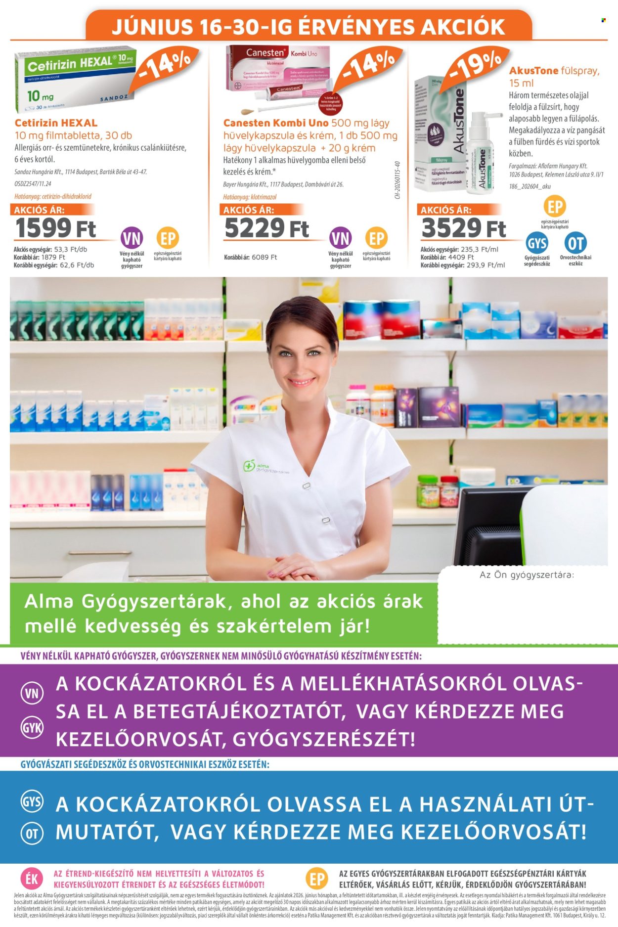 Alma Gyógyszertárak akciós újságok - 2026.06.01 - 2026.06.30. Oldal 20