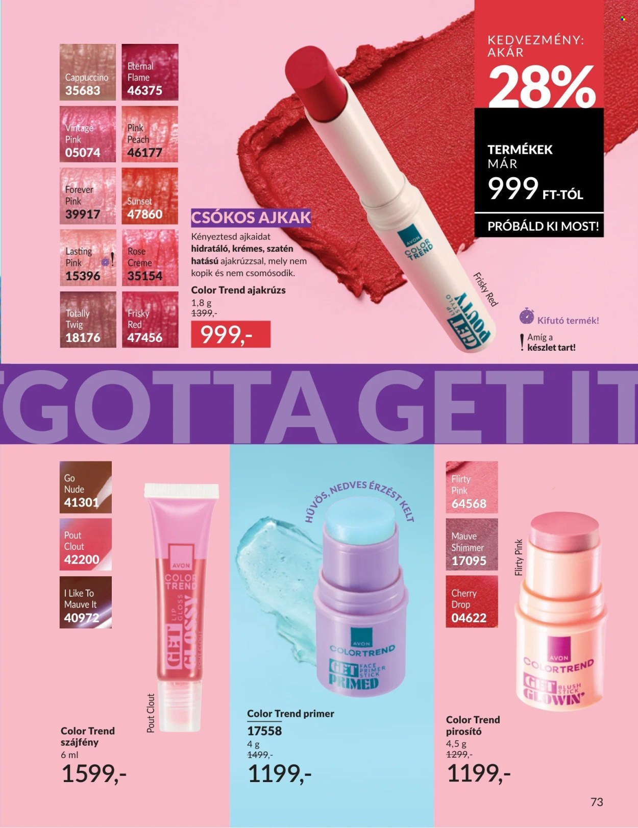 Avon akciós újságok - 2026.06.01 - 2026.06.30. Oldal 73