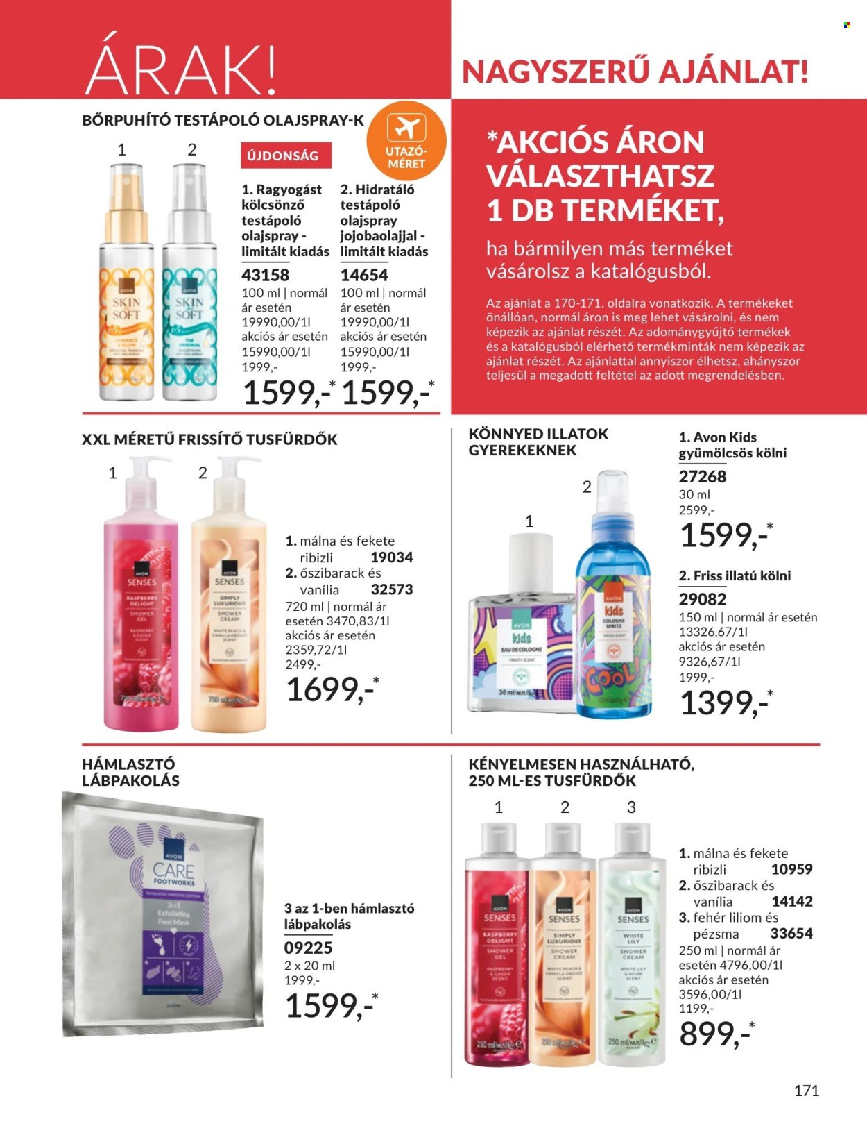 Avon akciós újságok - 2026.06.01 - 2026.06.30. Oldal 171