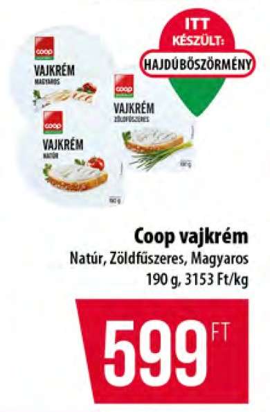 Coop vajkrém