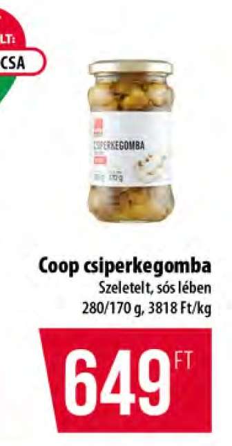 Coop csiperkegomba