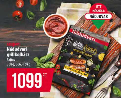 Nádudvari grillkolbász