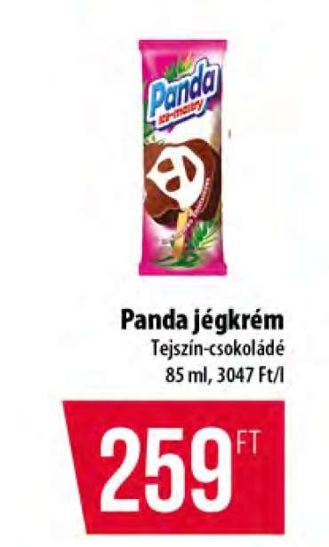 Panda jégkrém