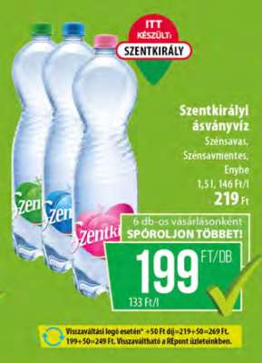 SZENTKIRÁLYI Ásványvíz