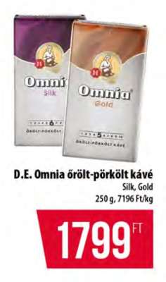 D.E. Omnia őrölt-pörkölt kávé