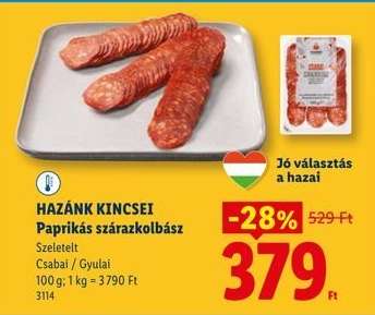 HAZÁNK KINCSEI Paprikás szárazkolbász