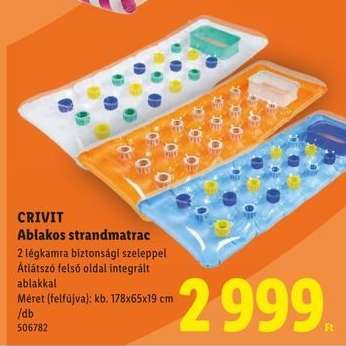 CRIVIT Ablakos strandmatrac