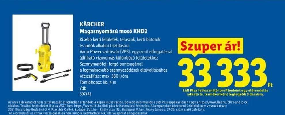 KÄRCHER Magasnyomású mosó KHD3