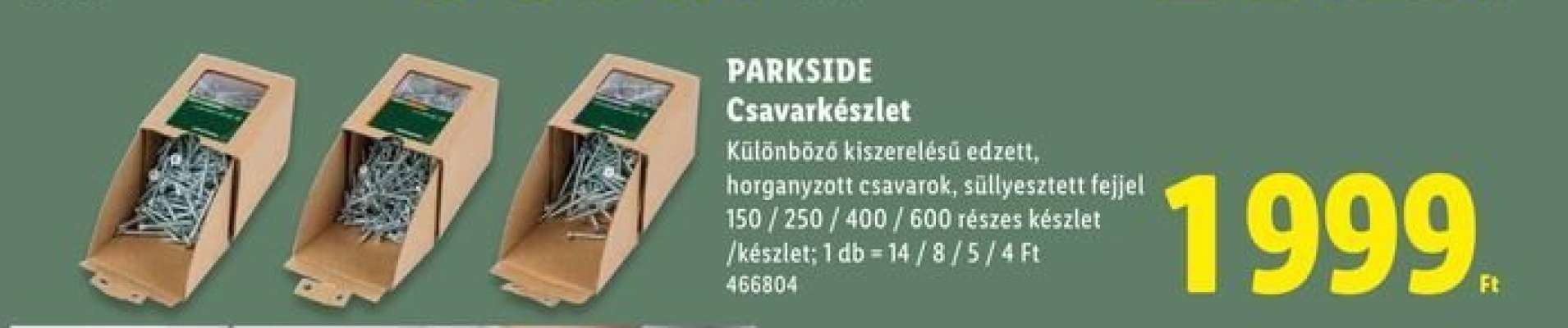 PARKSIDE Csavarkészlet