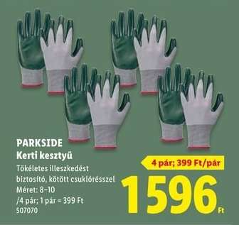PARKSIDE Kerti kesztyű