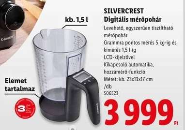 SILVERCREST Digitális mérőpohár