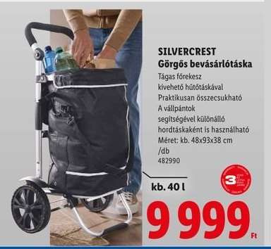 SILVERCREST Görgős bevásárlótáska