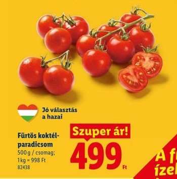 Fürtös koktélparadicsom