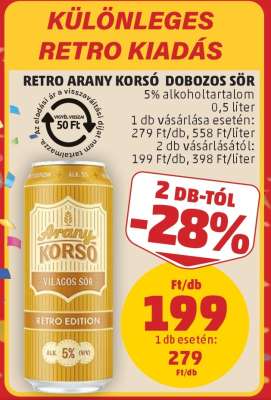 RETRO ARANY KORSÓ DOBOZOS SÖR