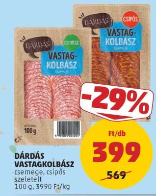 Dárdás Vastagkolbász
