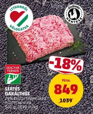 Sertés darálthús