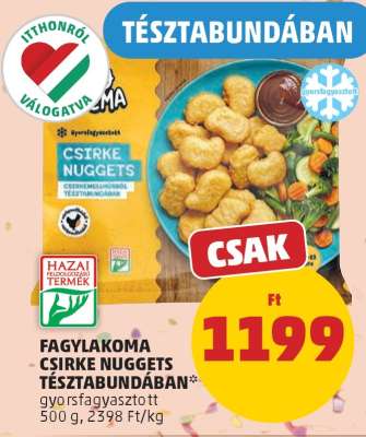 Fagylakoma Csirke Nuggets Tésztabundában