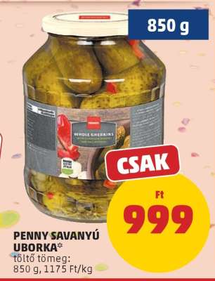 PENNY SAVANYÚ UBORKA