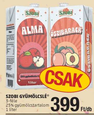 Szobi Gyümölcslé