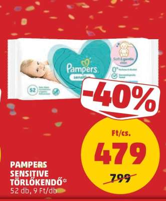 Pampers Sensitive Törlőkendő