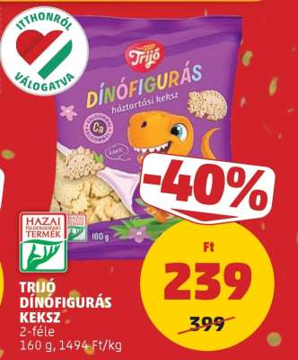 TRIJÓ DÍNÓFIGURÁS KEKSZ