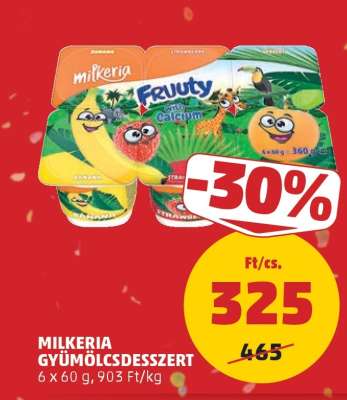 Milkeria Gyümölcsdesszert