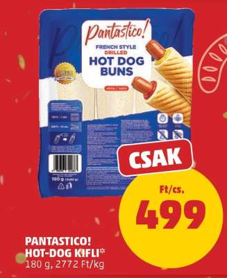 PANTASTICO! Hot-dog kifli