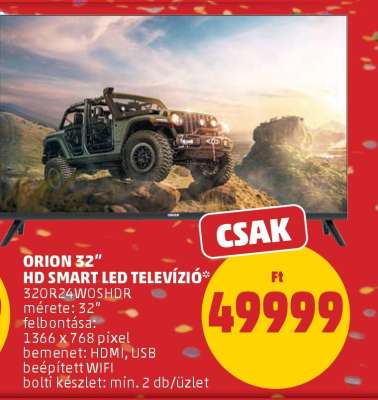 ORION 32” HD SMART LED TELEVÍZIÓ