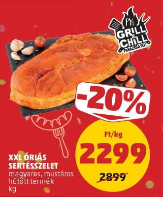 XXL Óriás Sertésszelet